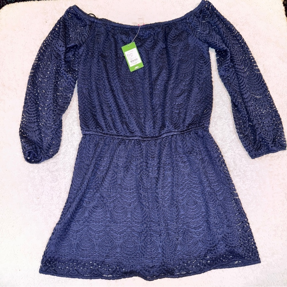 Lilly Pulitzer Lana Skort Romper True Blue Size Large NWT